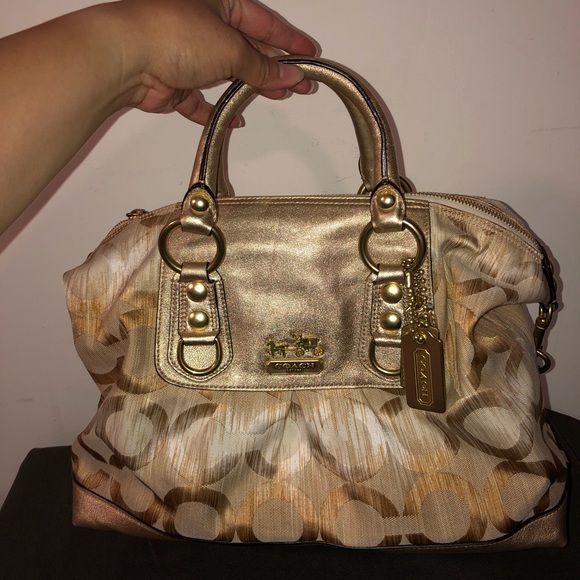 Coach Gold Satchel Bag - Picture 2 of 7